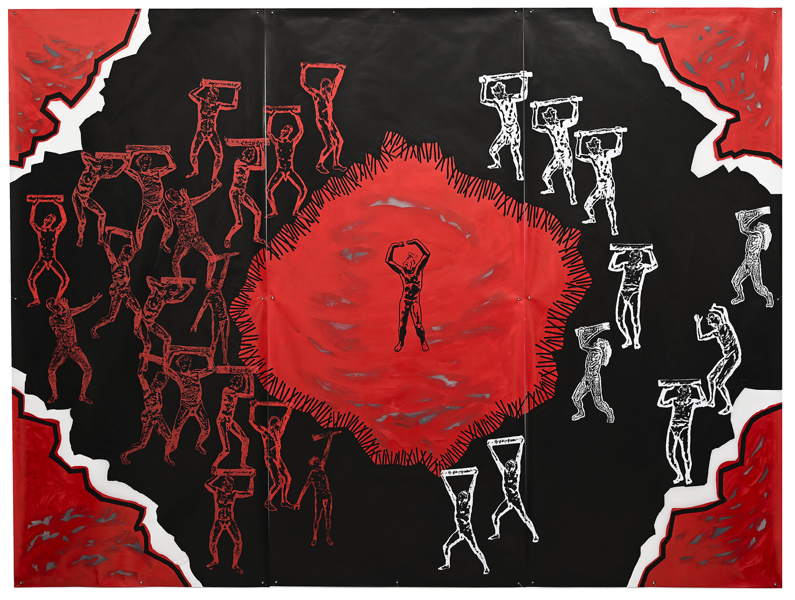 GRAND TRIPTYQUE n° 10 - ATLANTES : LUI, LES AUTRES