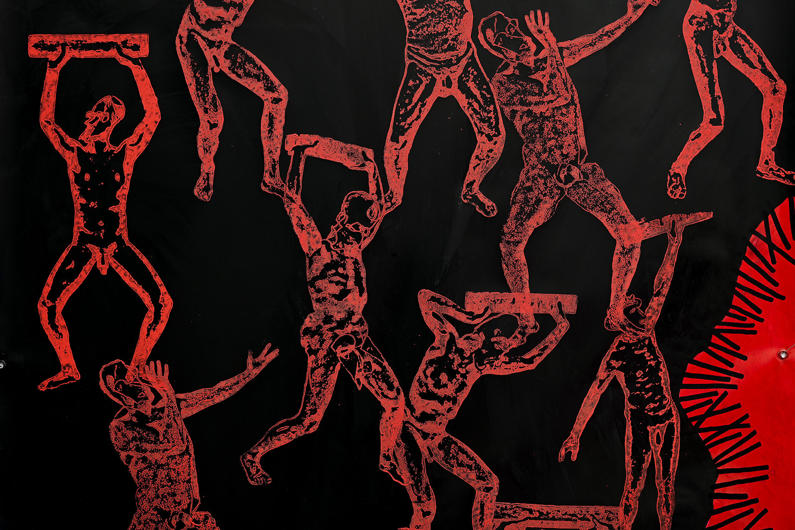 GRAND TRIPTYQUE n° 10 - ATLANTES : LUI, LES AUTRES