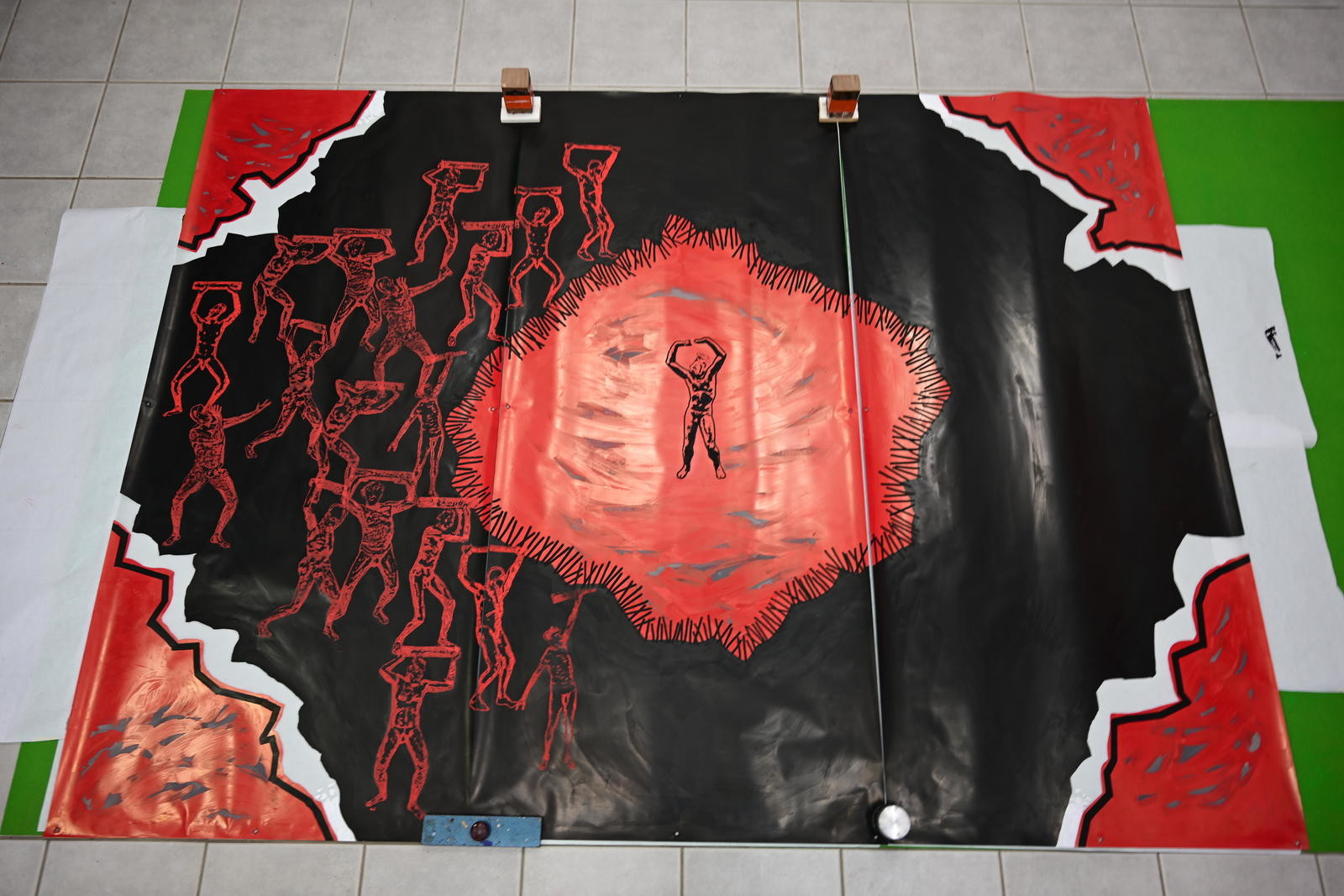 GRAND TRIPTYQUE n° 10 - ATLANTES : LUI, LES AUTRES