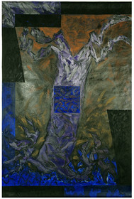 DESCRIPTION D'UN COMBAT 42004 et reprise en Avril et Mai 2005toile libre de 3m de haut, par 2m de largeAcrylique sur toile polyester