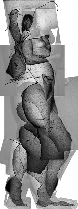 CL  BL   COMPOSITION 4palette graphiqueimpression jet d'encre2 fois  40 x 30
