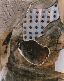 PALIMPSESTEacrylique, marbre, terrealuminium,papier réemploi32 x 2510  97