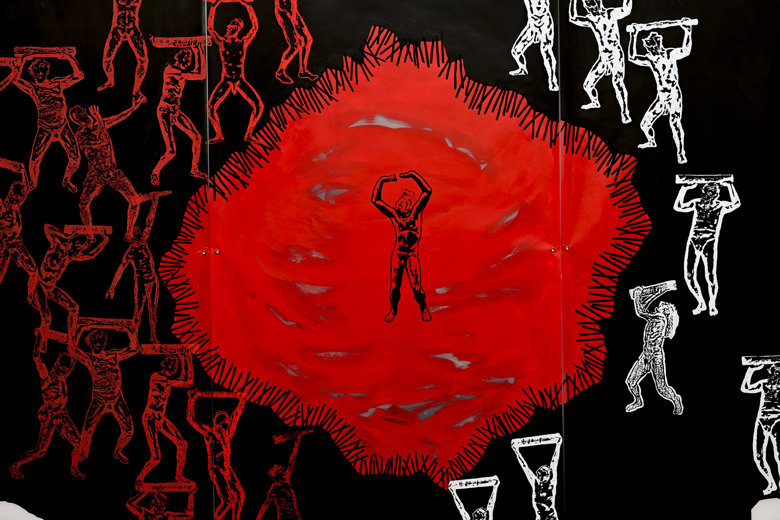 GRAND TRIPTYQUE n° 10 - ATLANTES : LUI, LES AUTRES