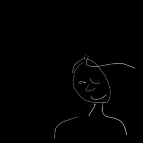 Portrait réalisé les yeux bandés, par ESTELLE, élève ingénieur de l'INSA, de Toulouse.Janvier 2010