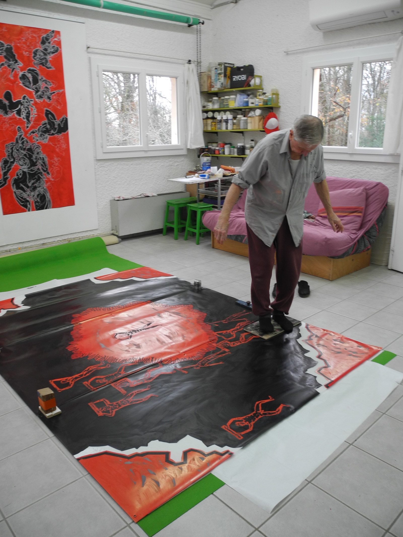 GRAND TRIPTYQUE n° 10 - ATLANTES : LUI, LES AUTRES