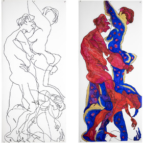 COUPLE COLONNE n° 25   JEANNE