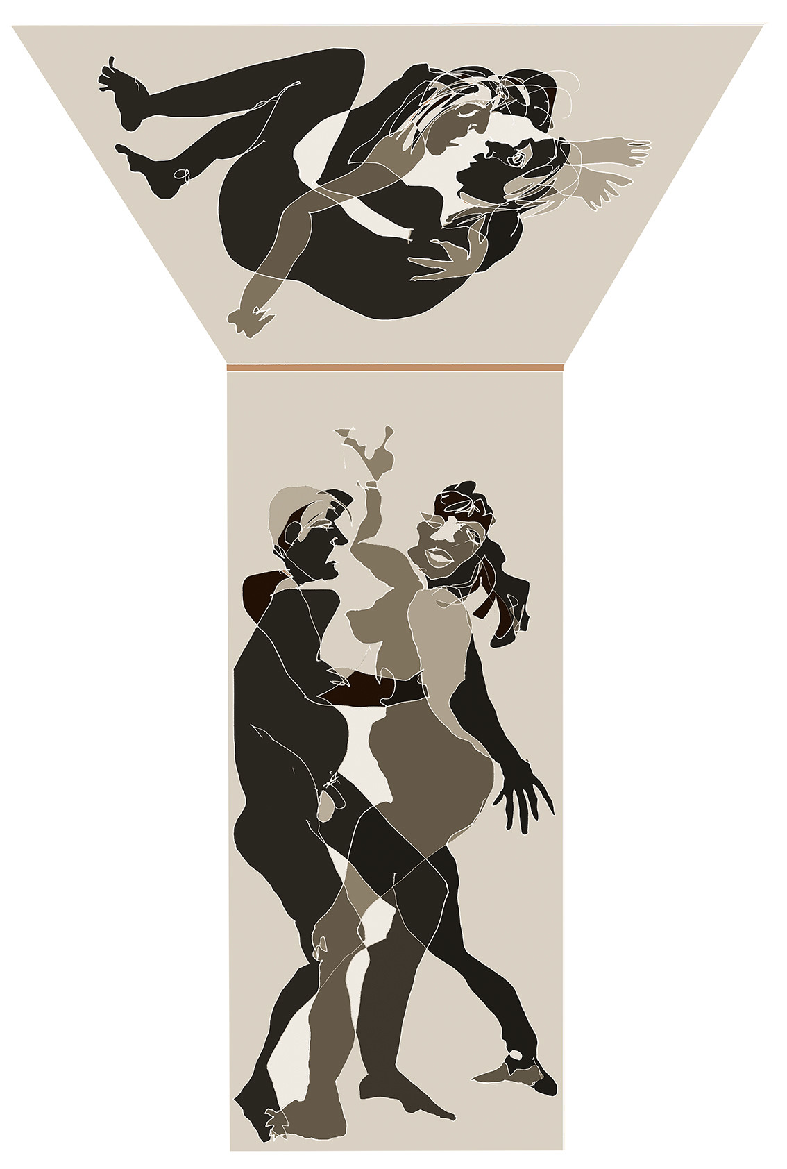 80 -COUPLE EN ECHO- FRANÇOISE  F- NEURONAL