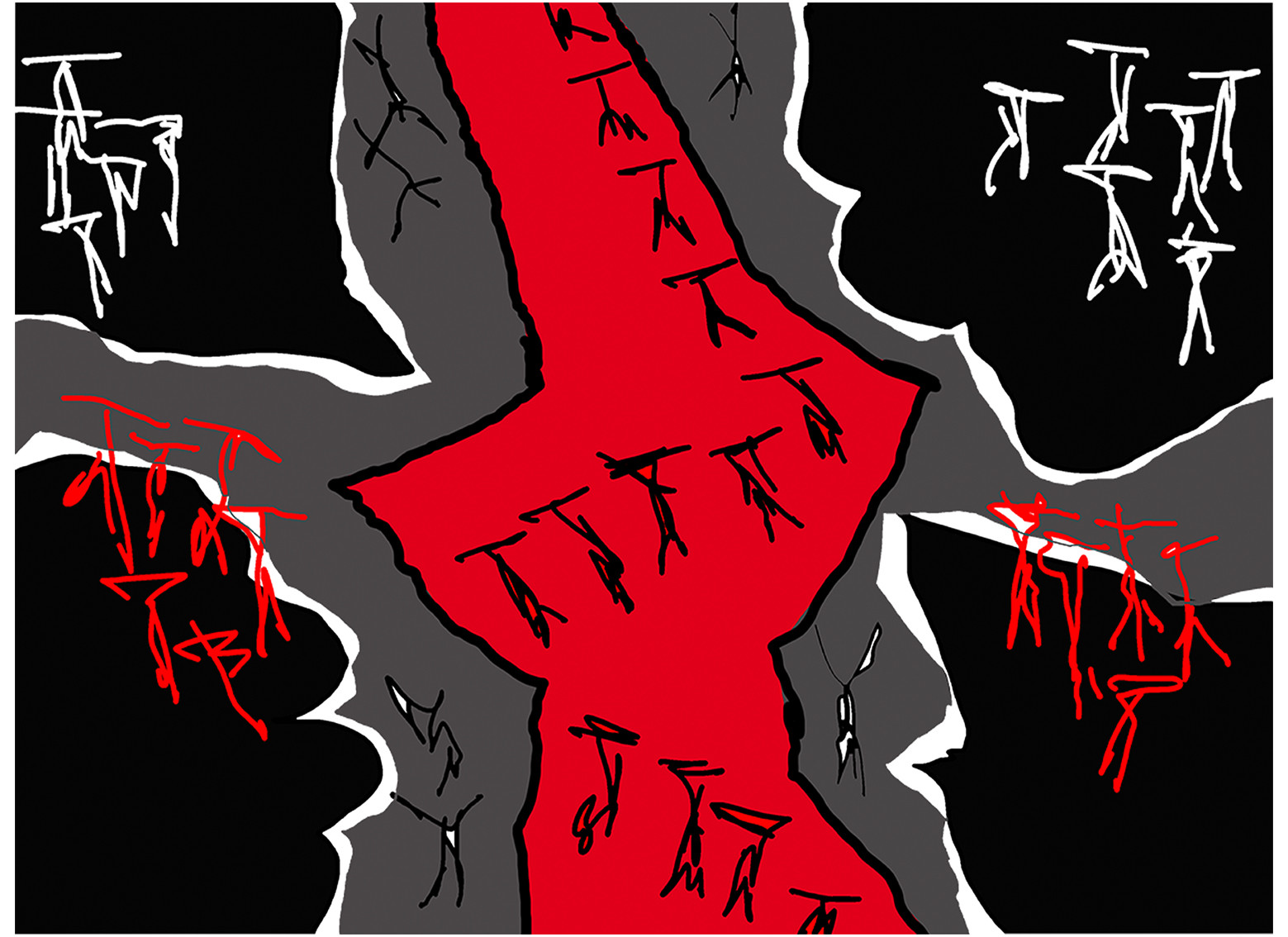 GRAND TRIPTYQUE - 5 - LE CARREFOUR DES ATLANTES