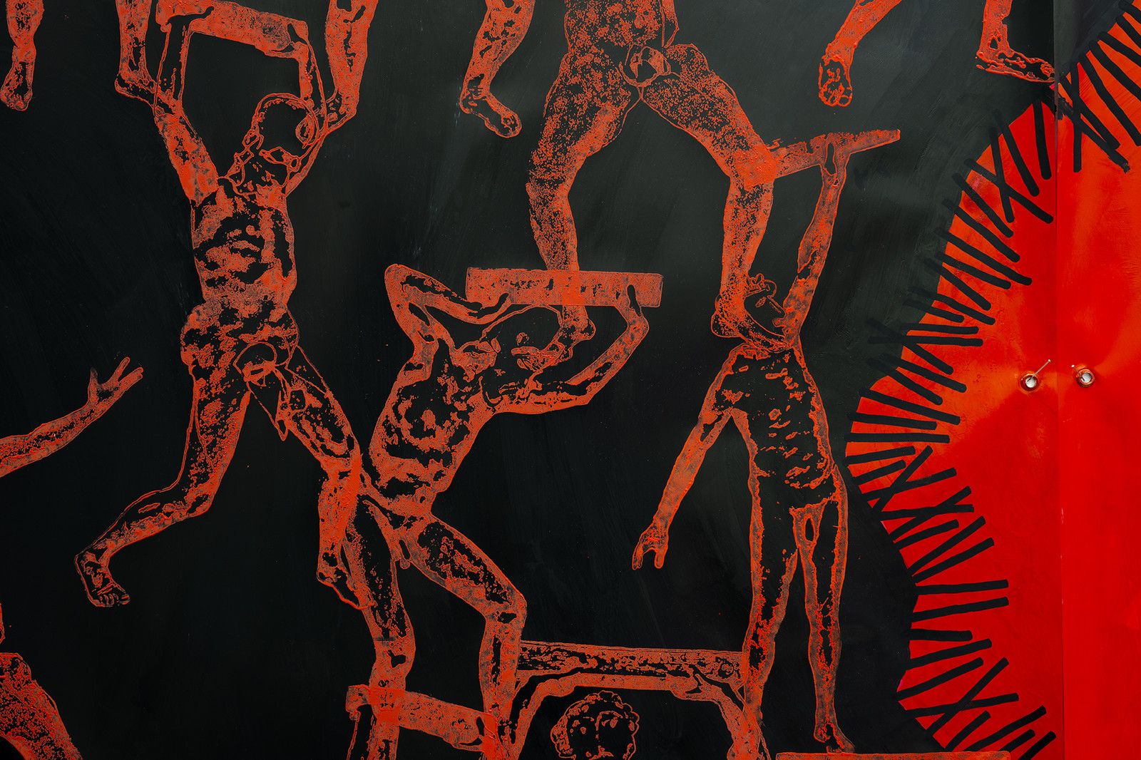 GRAND TRIPTYQUE n° 10 - ATLANTES : LUI, LES AUTRES